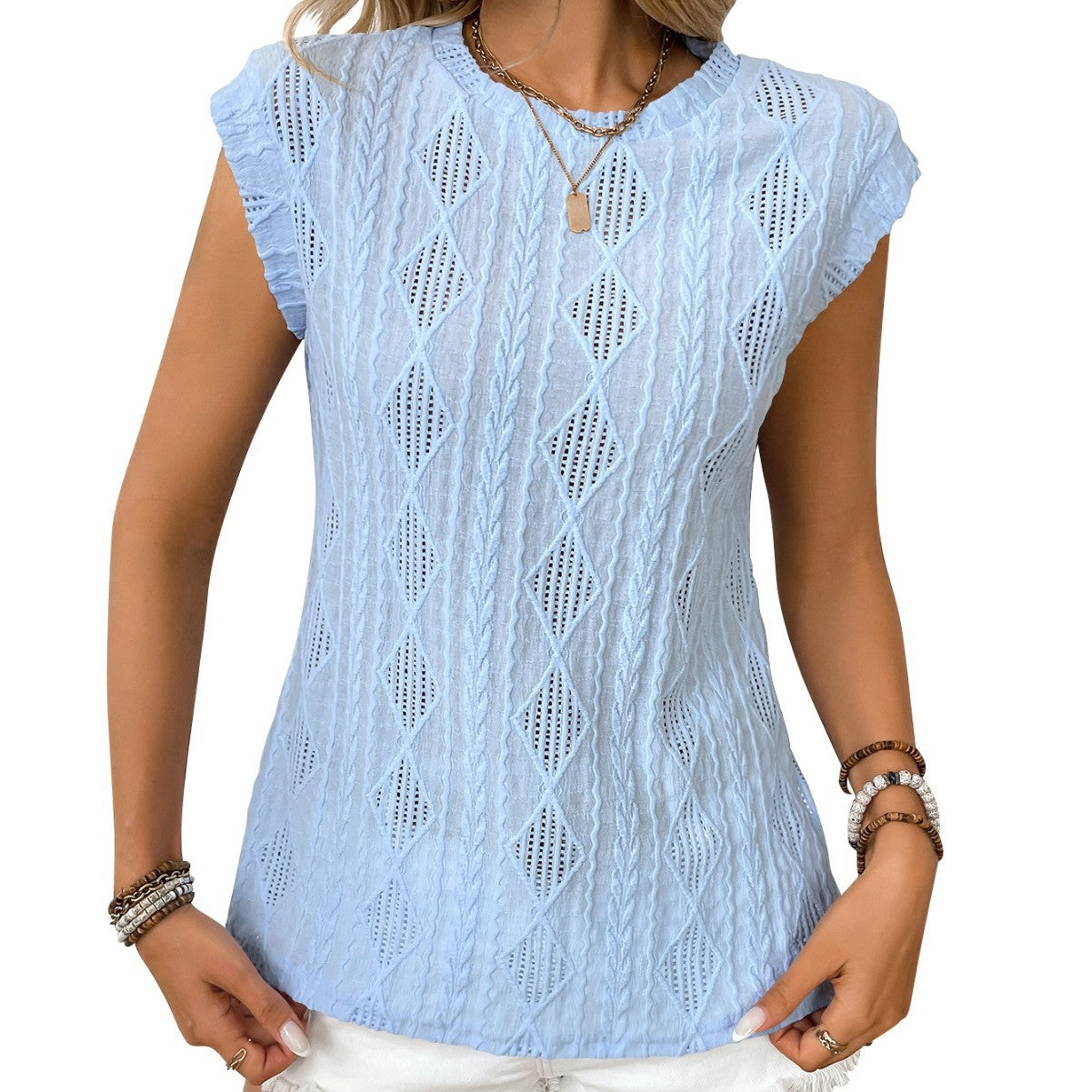 Casual Geometric Print Loose Fit T-Shirt