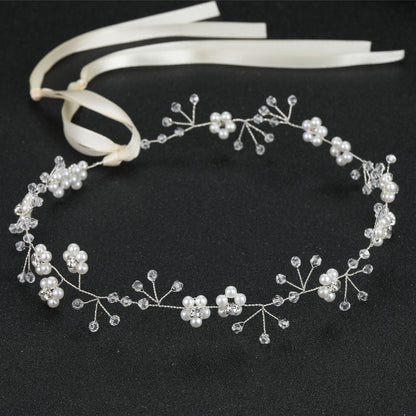 Soft Chain Pearl Headband Bridal Hair Ornament