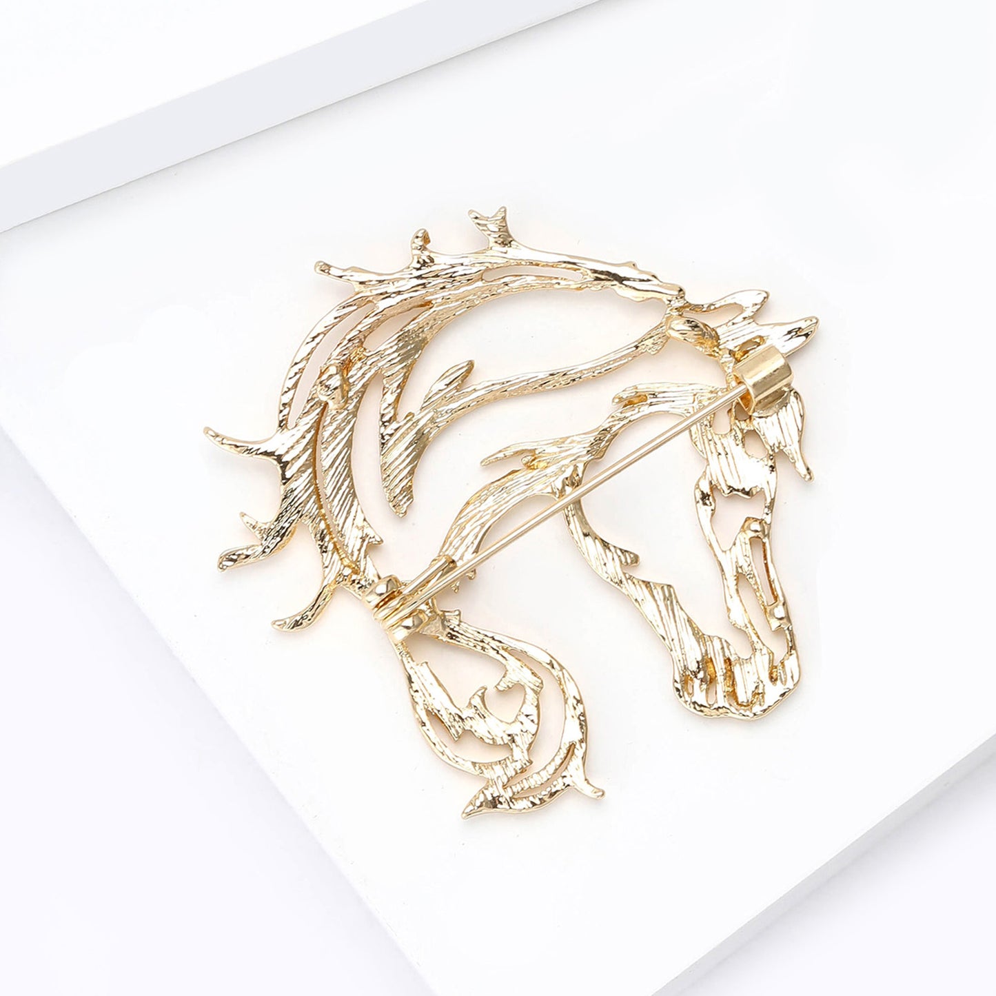 Minimalist Horse Brooch Two-in-One Alloy Animal Pin