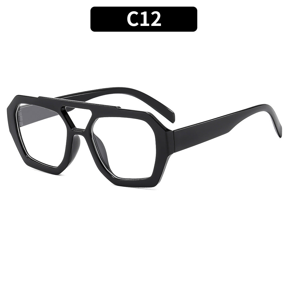Trendy Square Pilot Sunglasses UV400 Protection