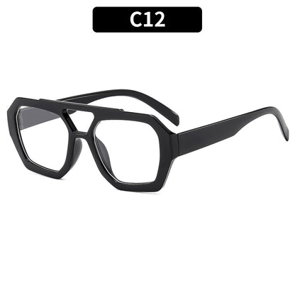 Trendy Square Pilot Sunglasses UV400 Protection