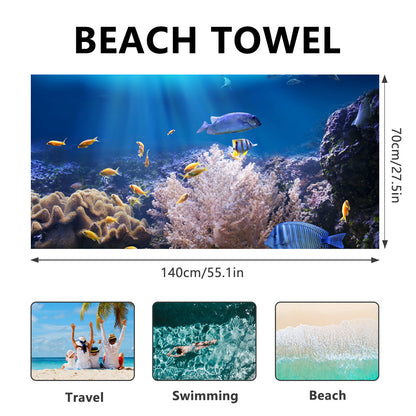 Large Soft Microfiber Beach Towel with Digital Print