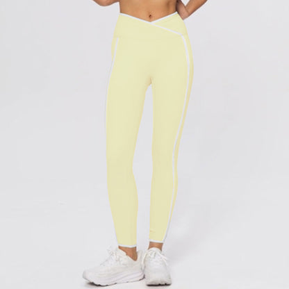 High-Waisted Color-Block Leggings Set for Women