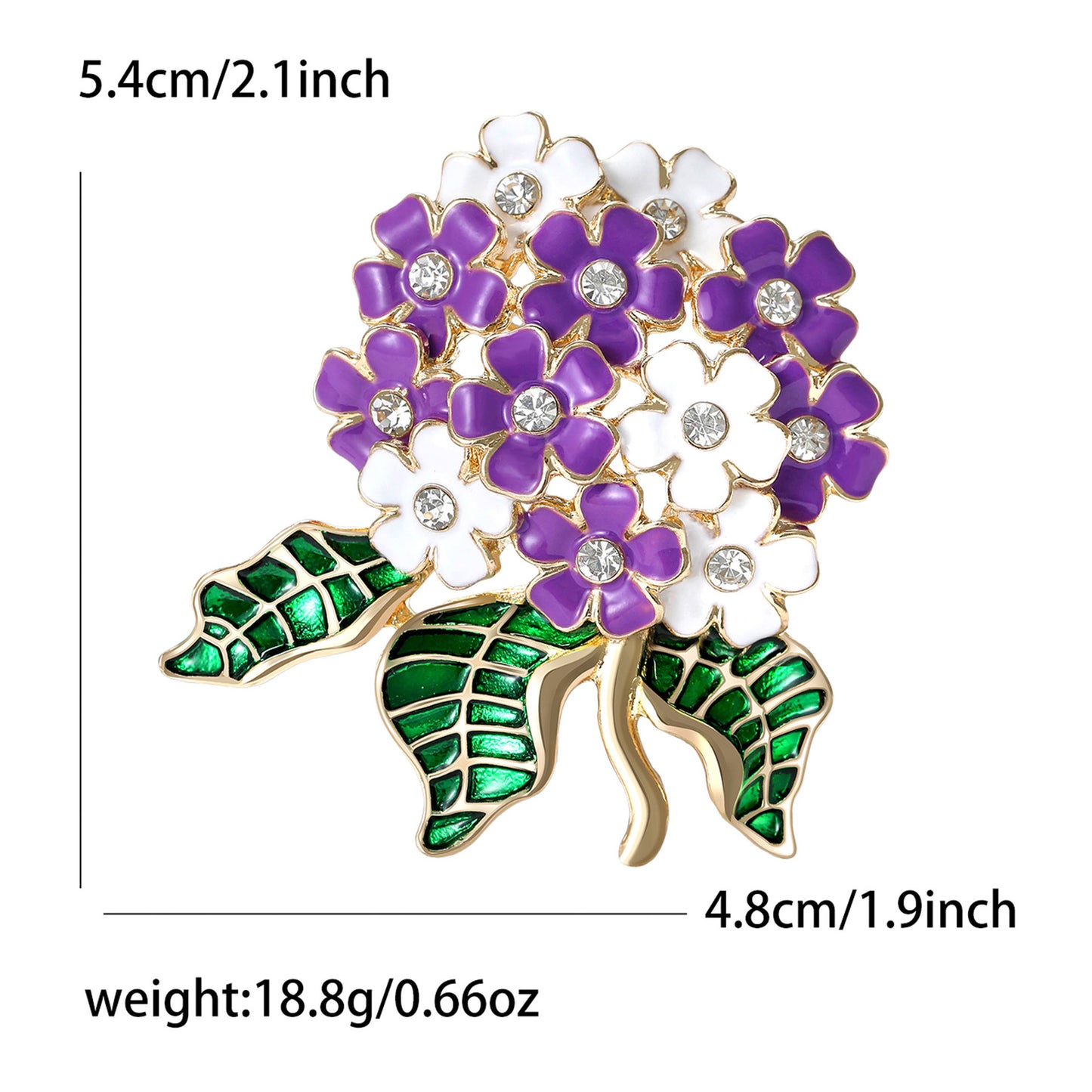 Floral Brooch Pin for Women | Alloy Plant Series Accessories