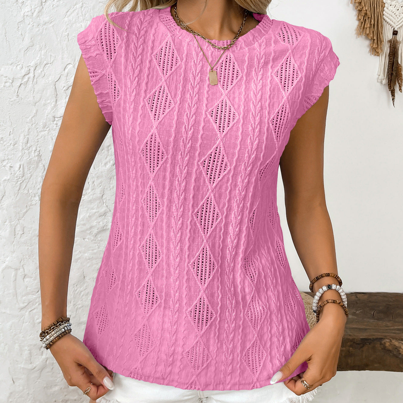 Casual Geometric Print Loose Fit T-Shirt