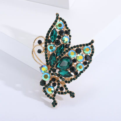 Luxury Rhinestone Butterfly Brooch Cute Fashion Accessory