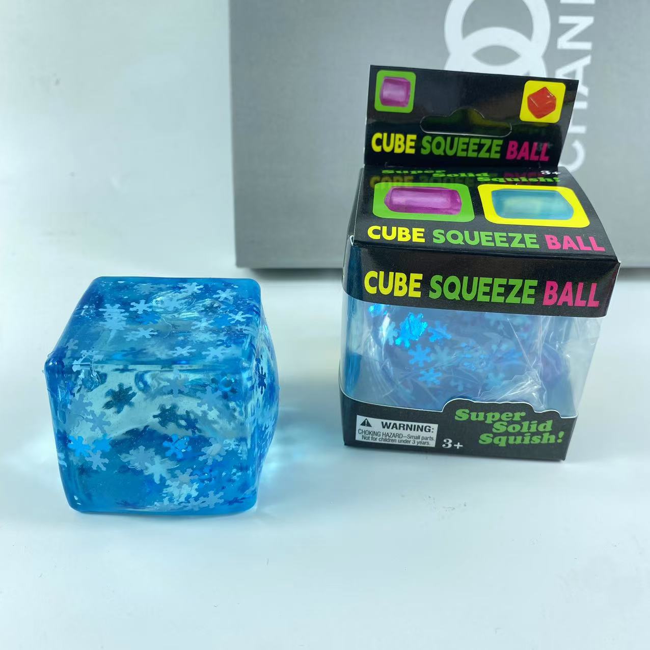 Sensory Snowflake Ice Cube Squishy TPR Stress Toy