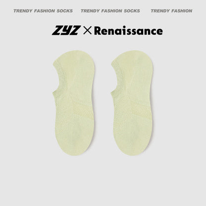 Socks Renaissance Style Mesh Cotton Antibacterial No Show
