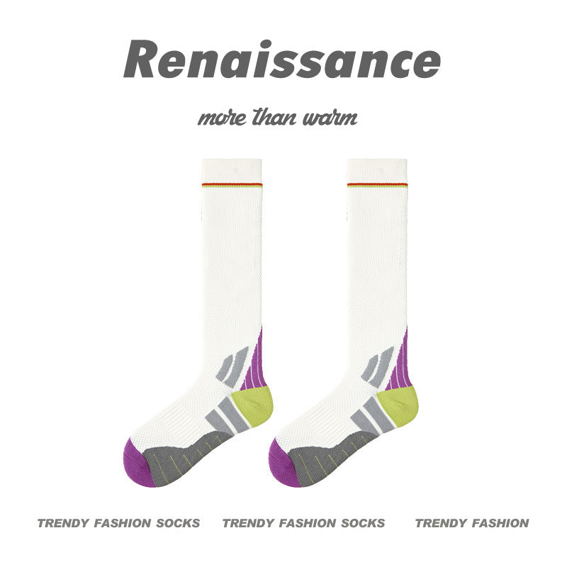 Calf Compression Socks Floral 3D Moisture Wicking