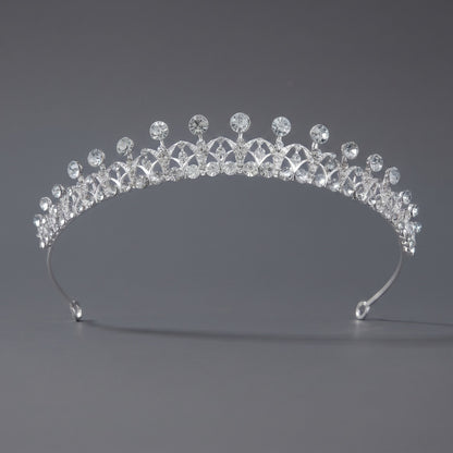 Luxury Rhinestone Princess Crown Headpiece for Birthdays and Weddings