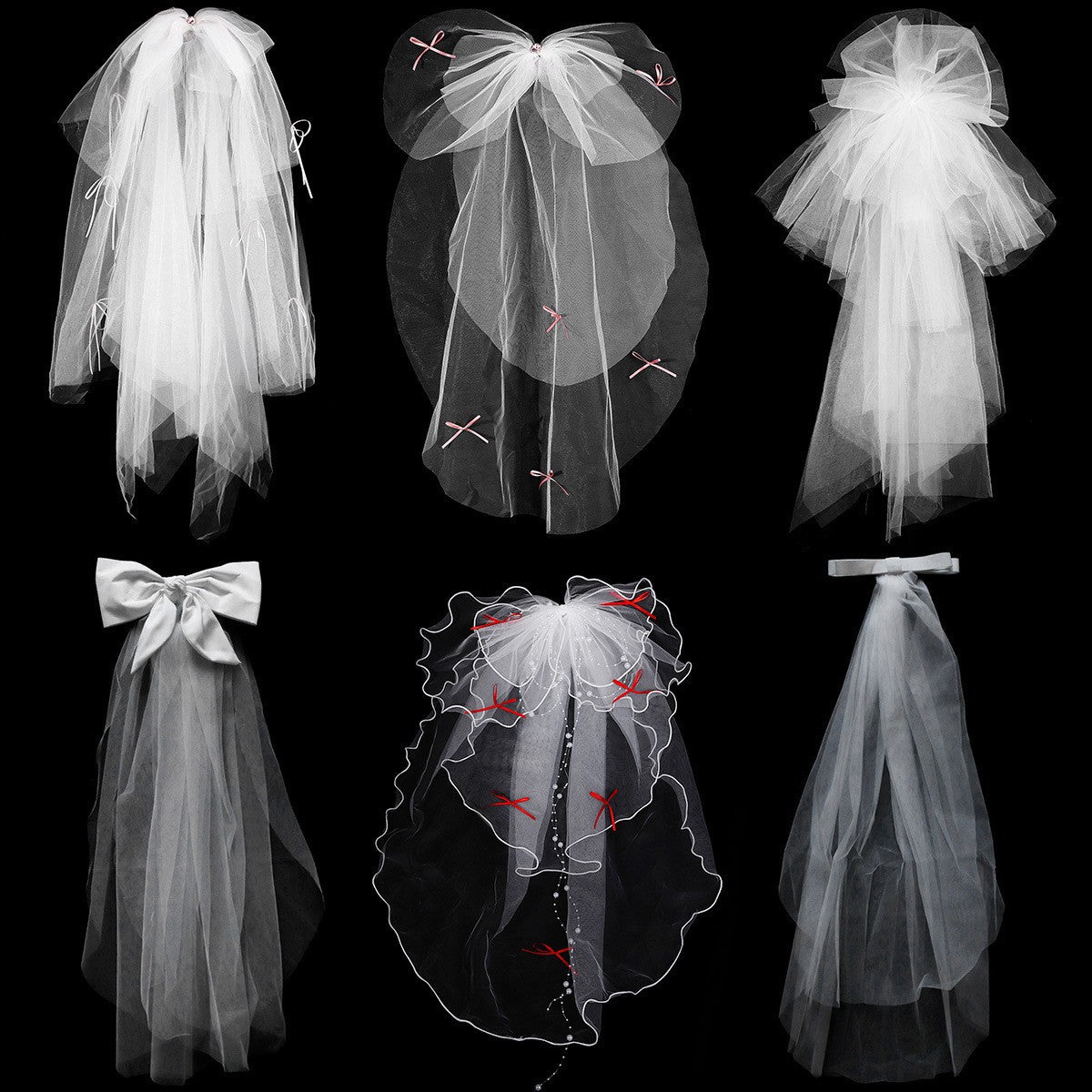 Bridal Veil Hair Accessories Crown Headpiece for Weddings and Photoshoots