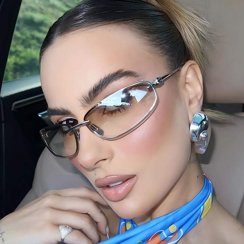 Trendy Y2K Retro Sunglasses with Metal Frame