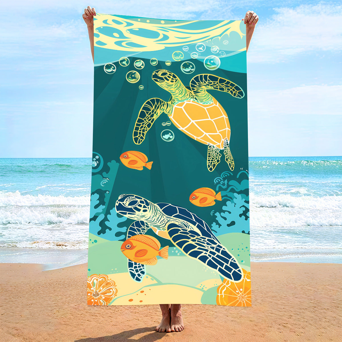Custom Printed Beach Towel Microfiber Quick-Dry Towel