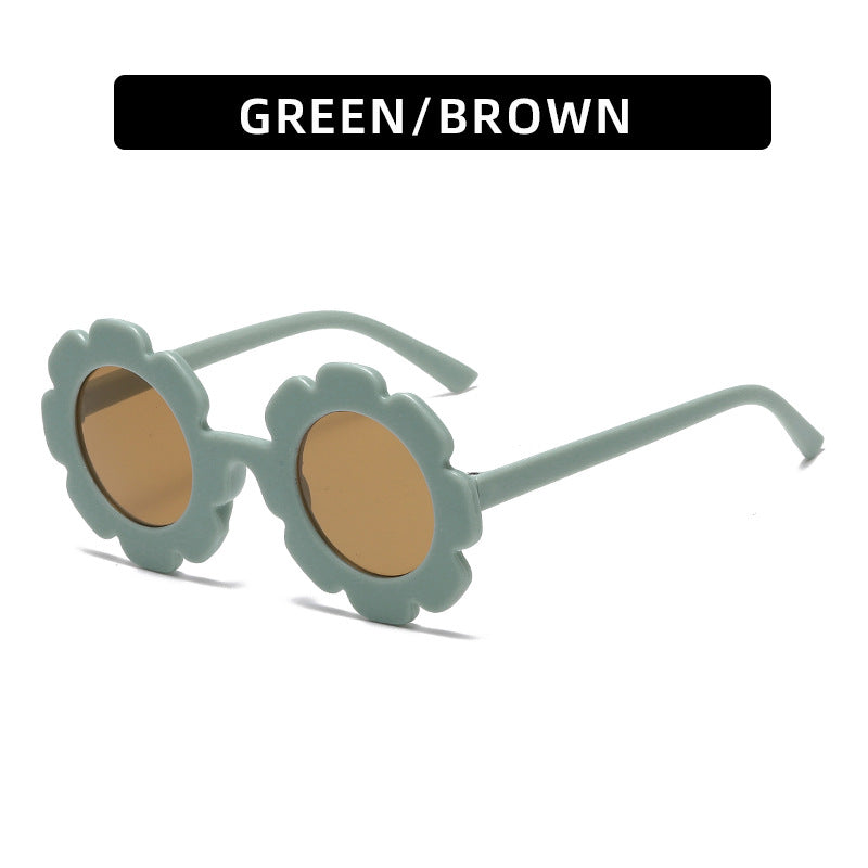 Trendy Kids' Sunglasses Cute Sunflower Design UV400 Protection