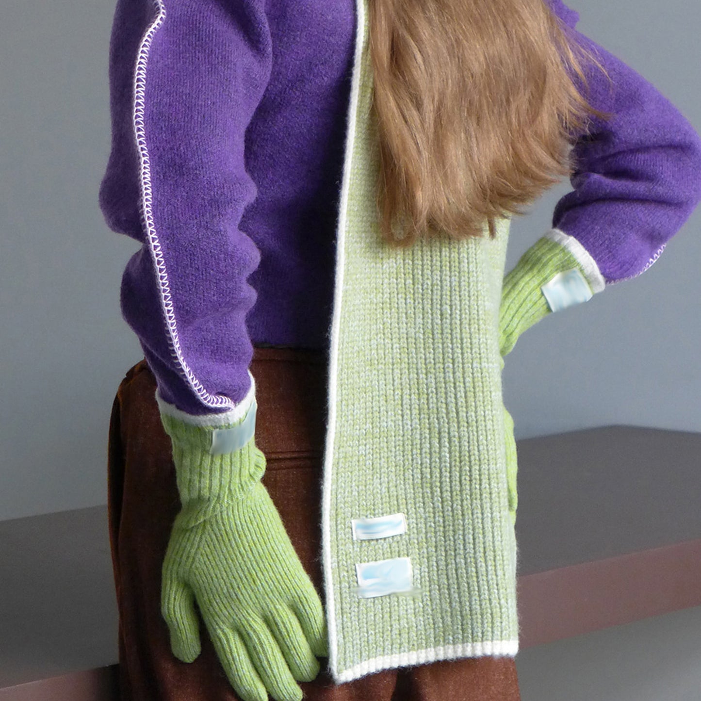 Wool Blend Knitted Scarf for Women Chic Versatile Winter Accessory