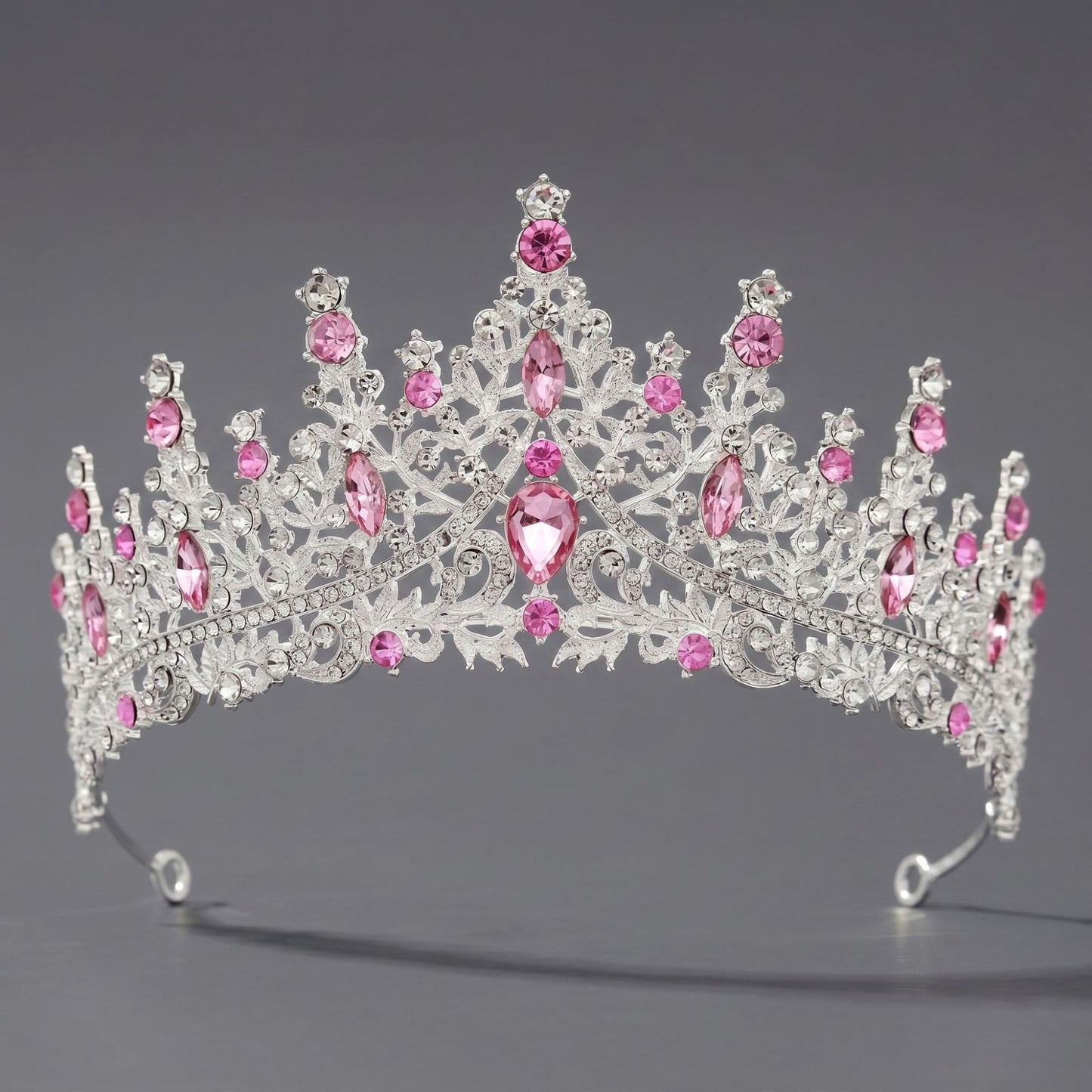 Luxury Rhinestone Princess Crown Headpiece for Birthdays and Weddings
