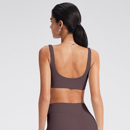 Seamless Sports Bra for Women - Adjustable Yoga Top