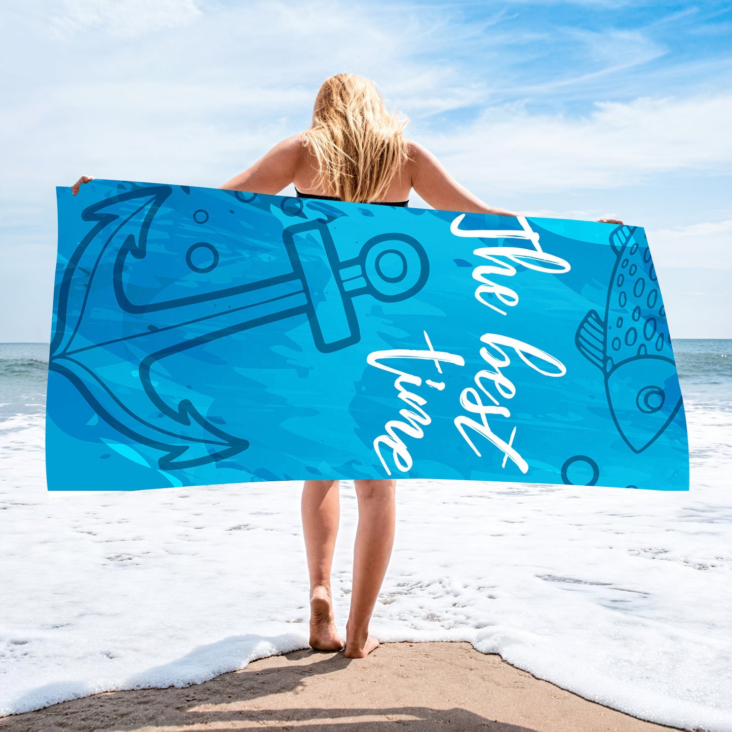 Customized Microfiber Beach Towel with Digital Print