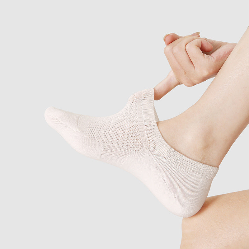 Socks Renaissance Style Mesh Cotton Antibacterial No Show