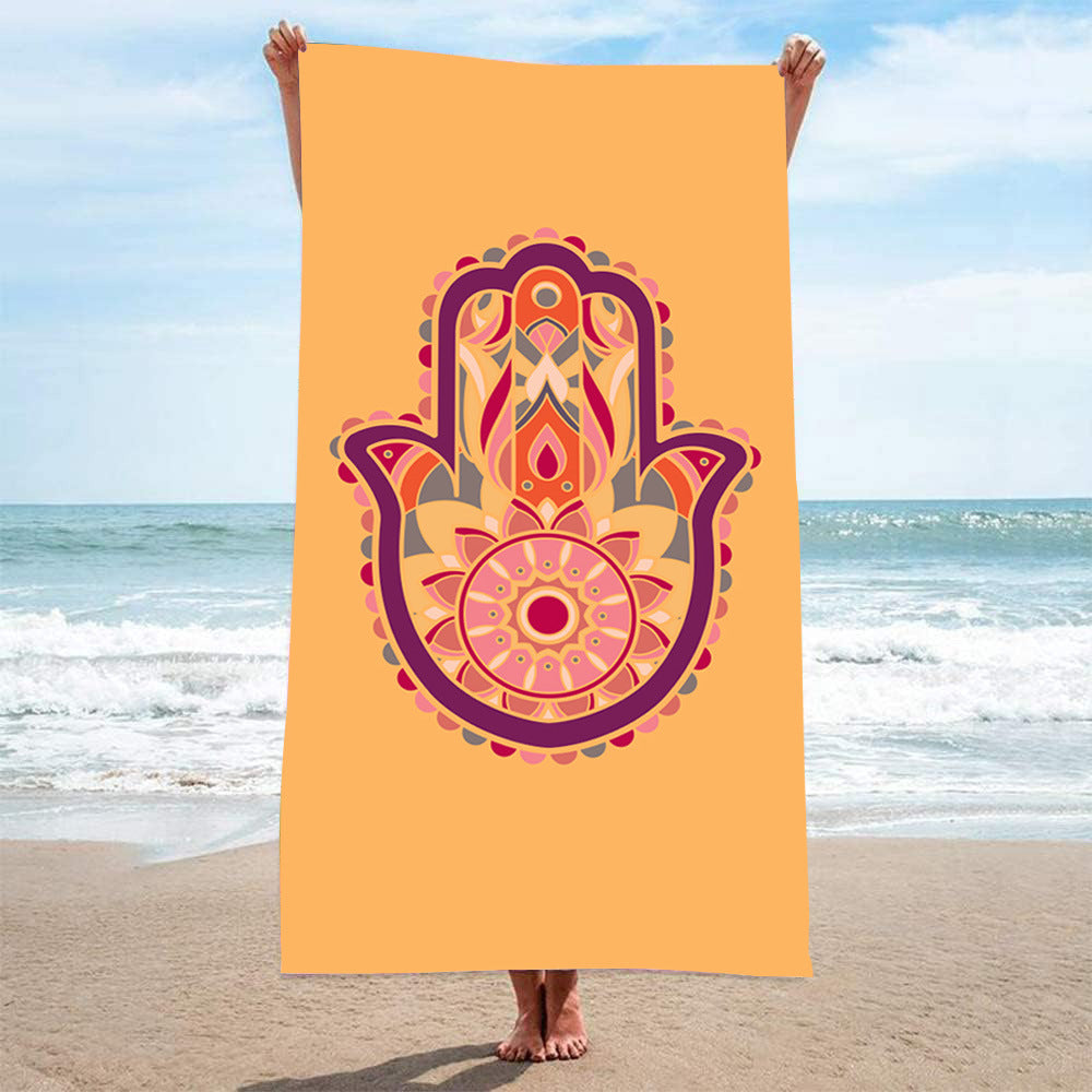 Printed Quick-Dry Microfiber Beach & Bath Towel