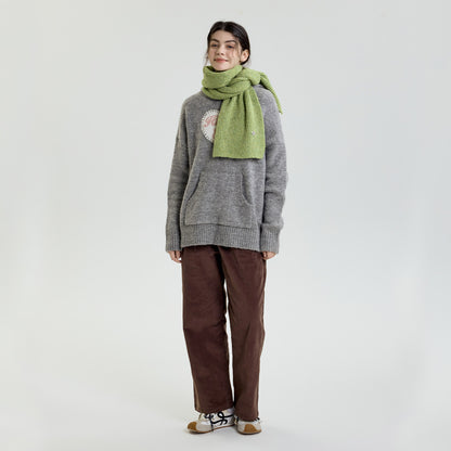 Fashionable Knit Star Pattern Scarf with Warm Neck Protection