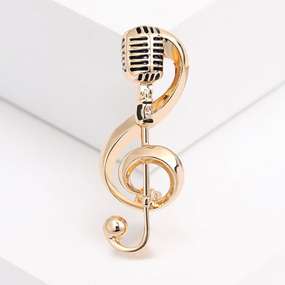 Musical Note Brooch Fashion Accessory Stylish Jewelry