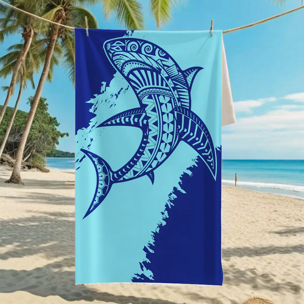 Ultra-Fine Microfiber Beach Towel Quick-Dry Bath Towel