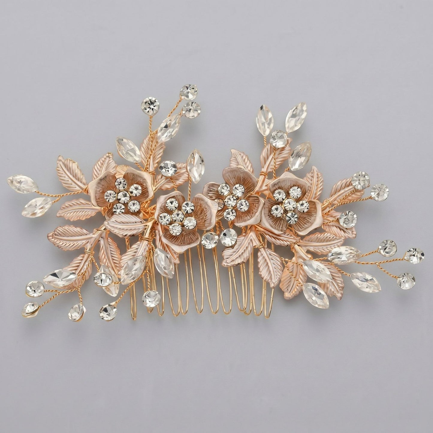 Exquisite Pearl and Crystal Flower Headpiece for Bridal Photoshoots