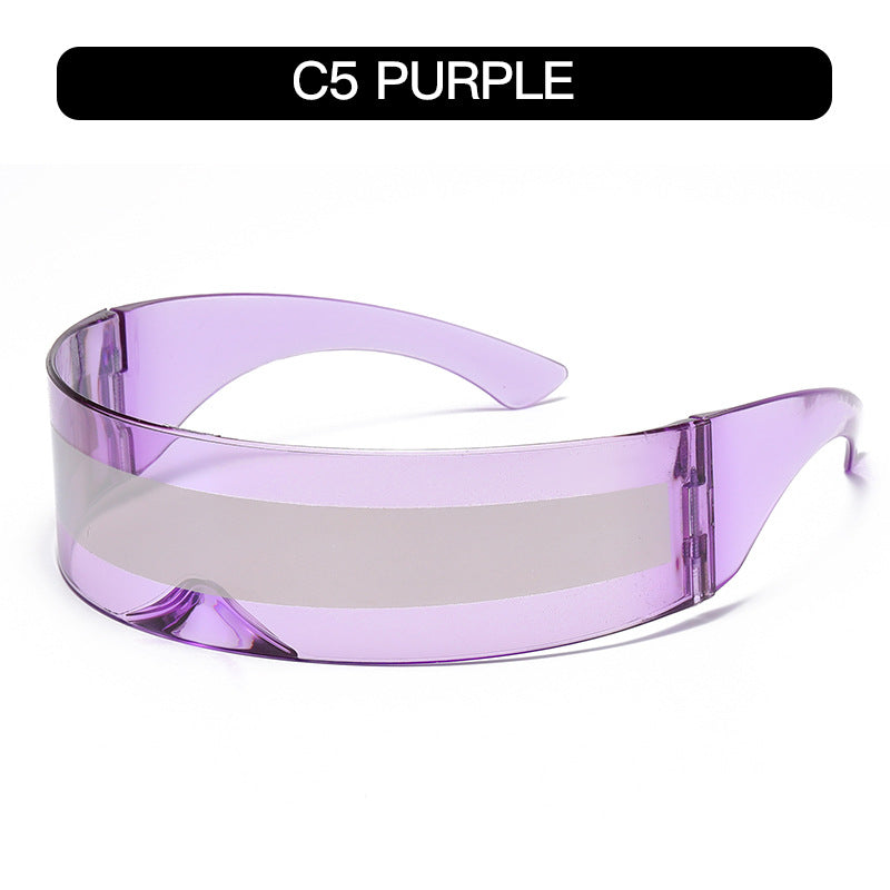 Futuristic Cyberpunk Oversized Sunglasses Trendy Party Shades