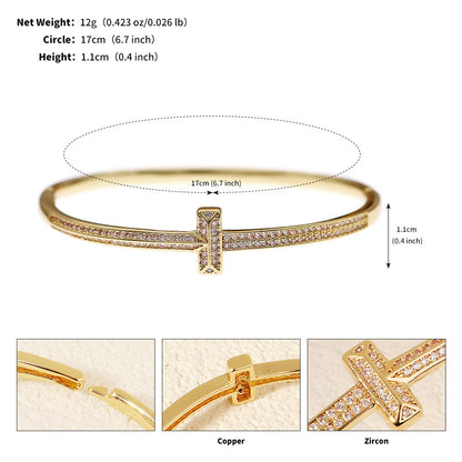 Crystal Studded Open Cuff Bracelet Elegant Jewelry for Weddings and Parties