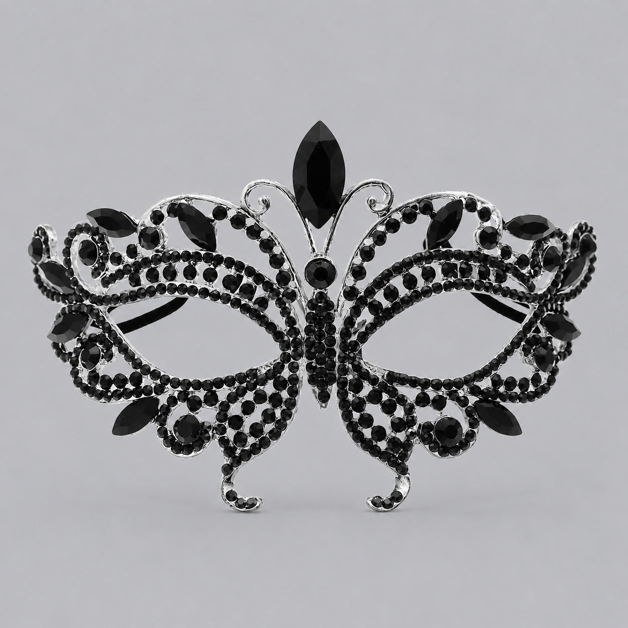 Luxury Rhinestone Half Face Masks for Parties and Events