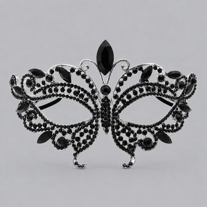 Luxury Rhinestone Half Face Masks for Parties and Events