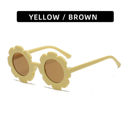 Trendy Kids' Sunglasses Cute Sunflower Design UV400 Protection