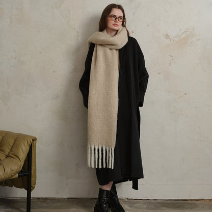 Premium Soft Wool Scarf for Women - Stylish Solid Colors
