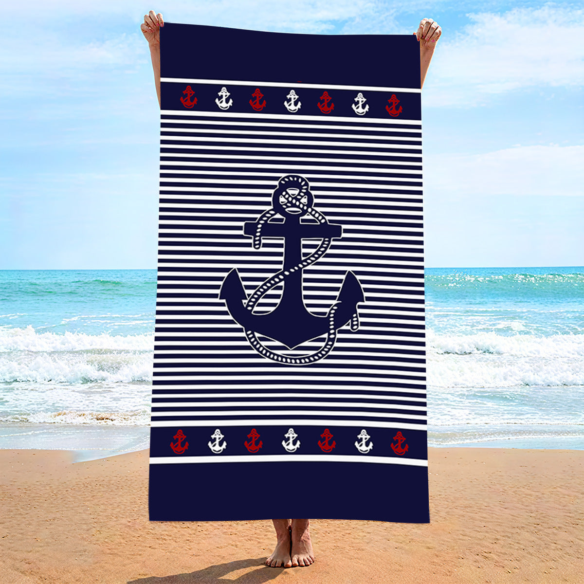 Custom Printed Devil's Eye Beach Towel Microfiber Camping Towel
