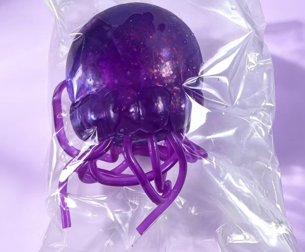 Jellyfish Squishy Glow In The Dark TPR Stress Toy