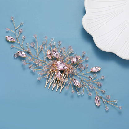 Handmade Rhinestone Bridal Hair Comb Wedding Accessories