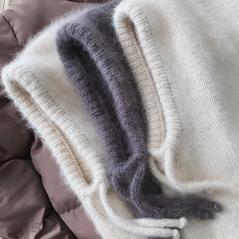 Trendy Knit Beanie with Neck Warmer – Fall/Winter Fashion