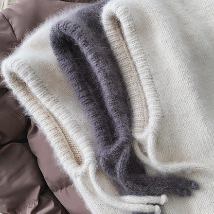 Trendy Knit Beanie with Neck Warmer – Fall/Winter Fashion