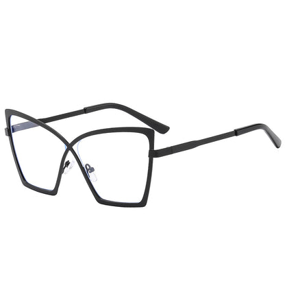 New Oversized Metal Blue Light Blocking Glasses Retro Hipster Style