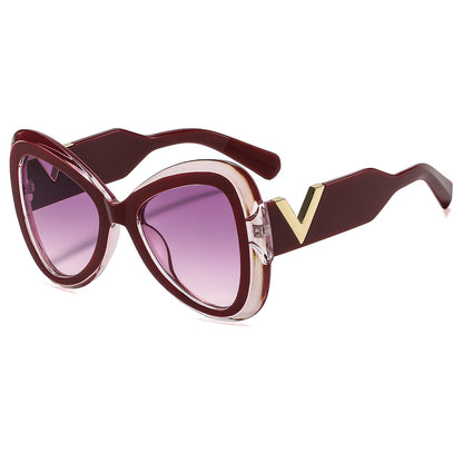Butterfly Frame Sunglasses Trendy UV400 Protection Shades