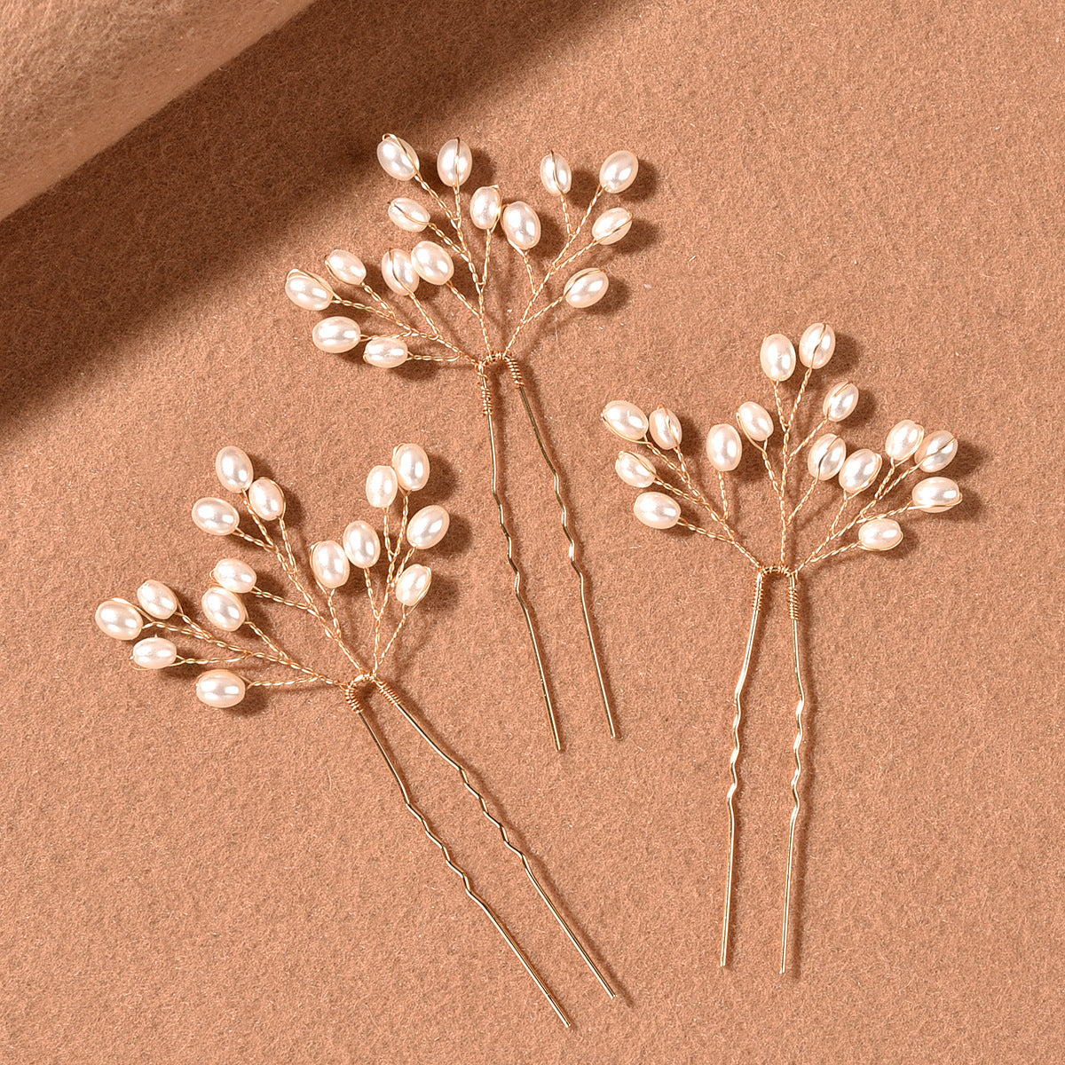 Elegant Pearl Hair Fork Handmade Bridal Hair Accessory