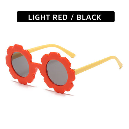 Trendy Kids' Sunglasses Cute Sunflower Design UV400 Protection