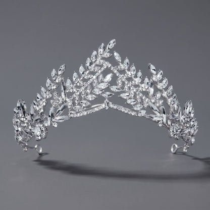Luxury Rhinestone Princess Crown Headpiece for Birthdays and Weddings