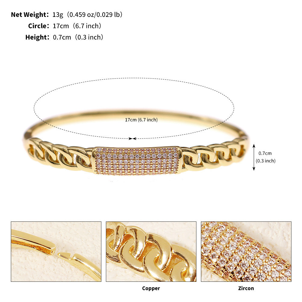 Crystal Studded Open Cuff Bracelet Elegant Jewelry for Weddings and Parties