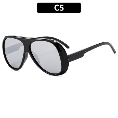 Trendy Large Frame Outdoor Cycling Sunglasses for Men and Women