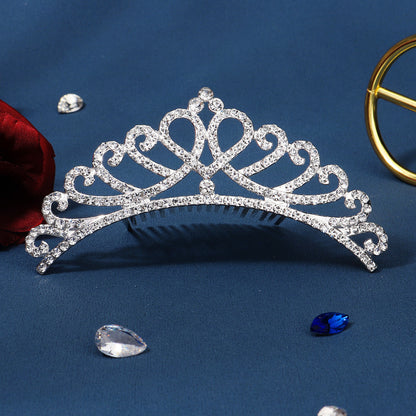 Bridal Veil Hair Accessories Crown Headpiece for Weddings and Photoshoots