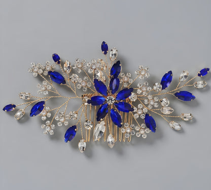 Exquisite Pearl and Crystal Flower Headpiece for Bridal Photoshoots