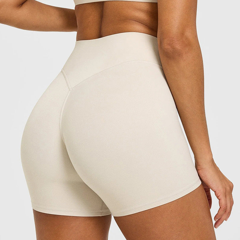 High-Waisted Peach Butt Lift Yoga Shorts for Women