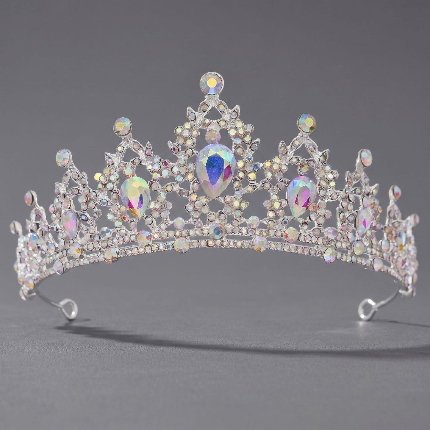 Luxury Rhinestone Princess Crown Headpiece for Birthdays and Weddings